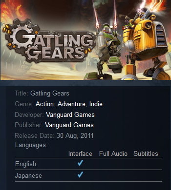 Gatling Gears Steam - Click Image to Close